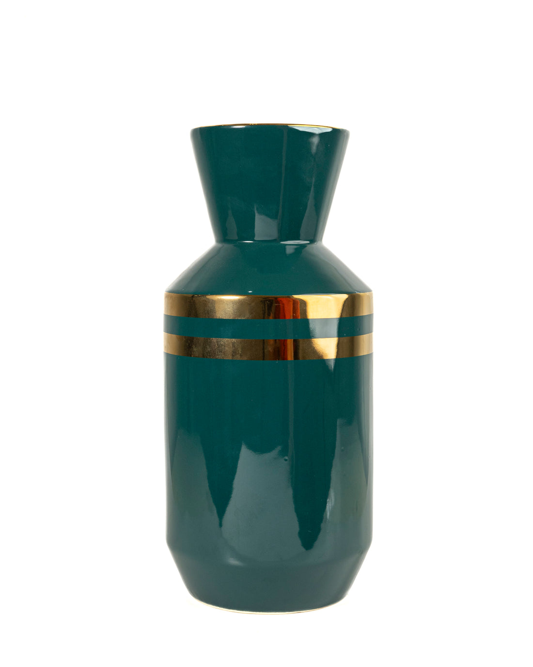 Elegant Green Ceramic Flower Vase (DGE 499/137-42)