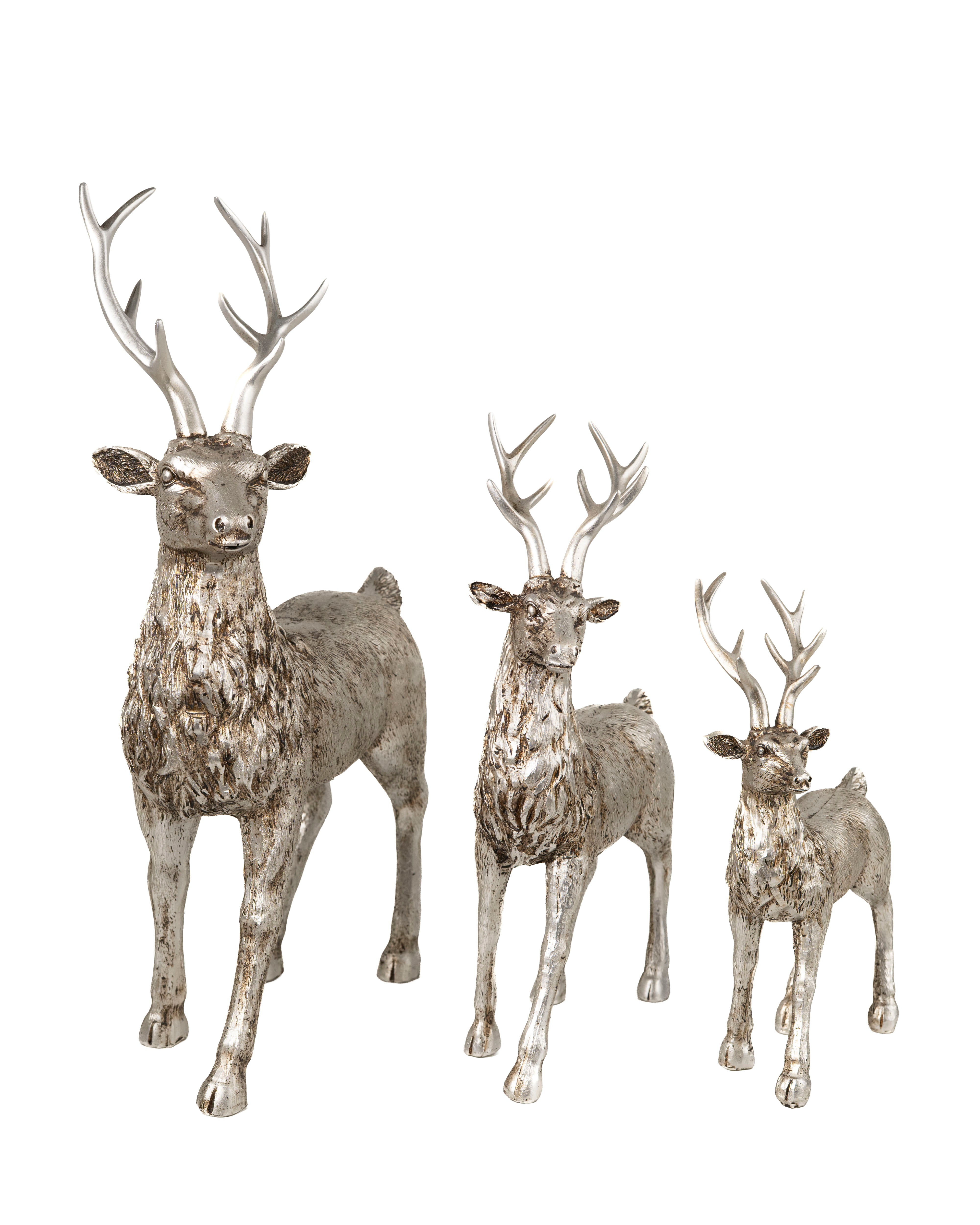 Set of three decorative Reindeer