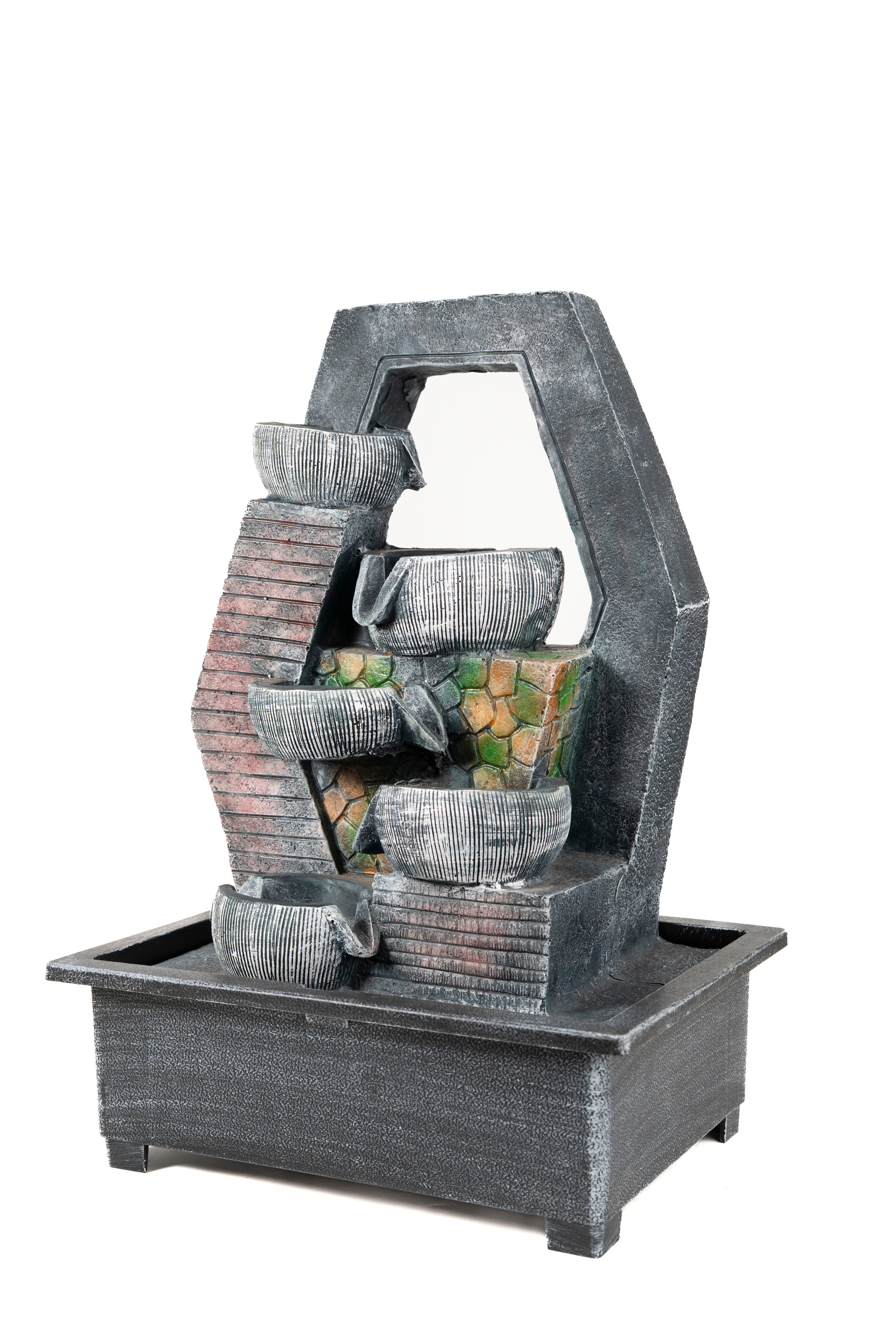 Elegant Geometric Bowls Fountain