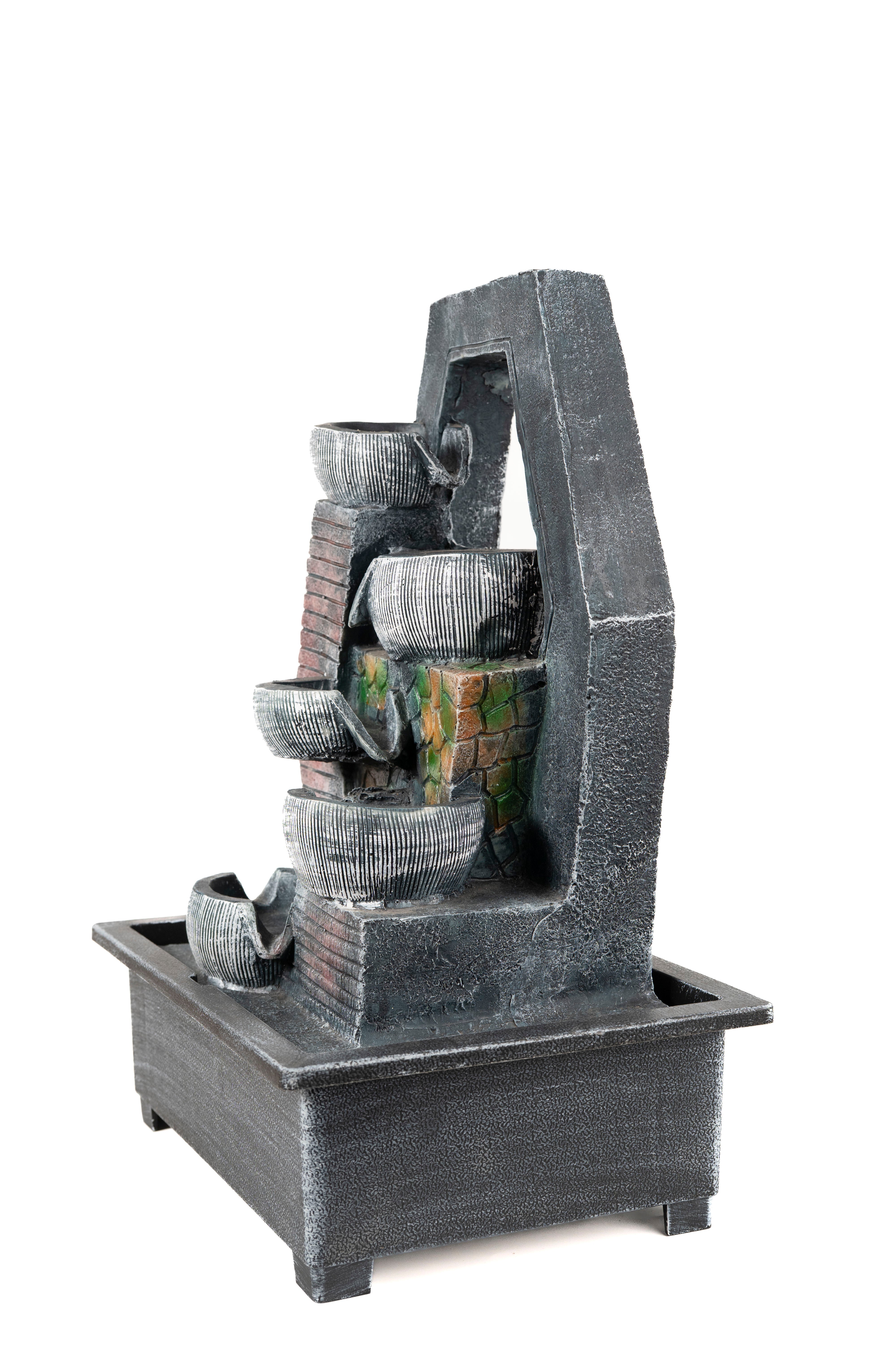 Elegant Geometric Bowls Fountain