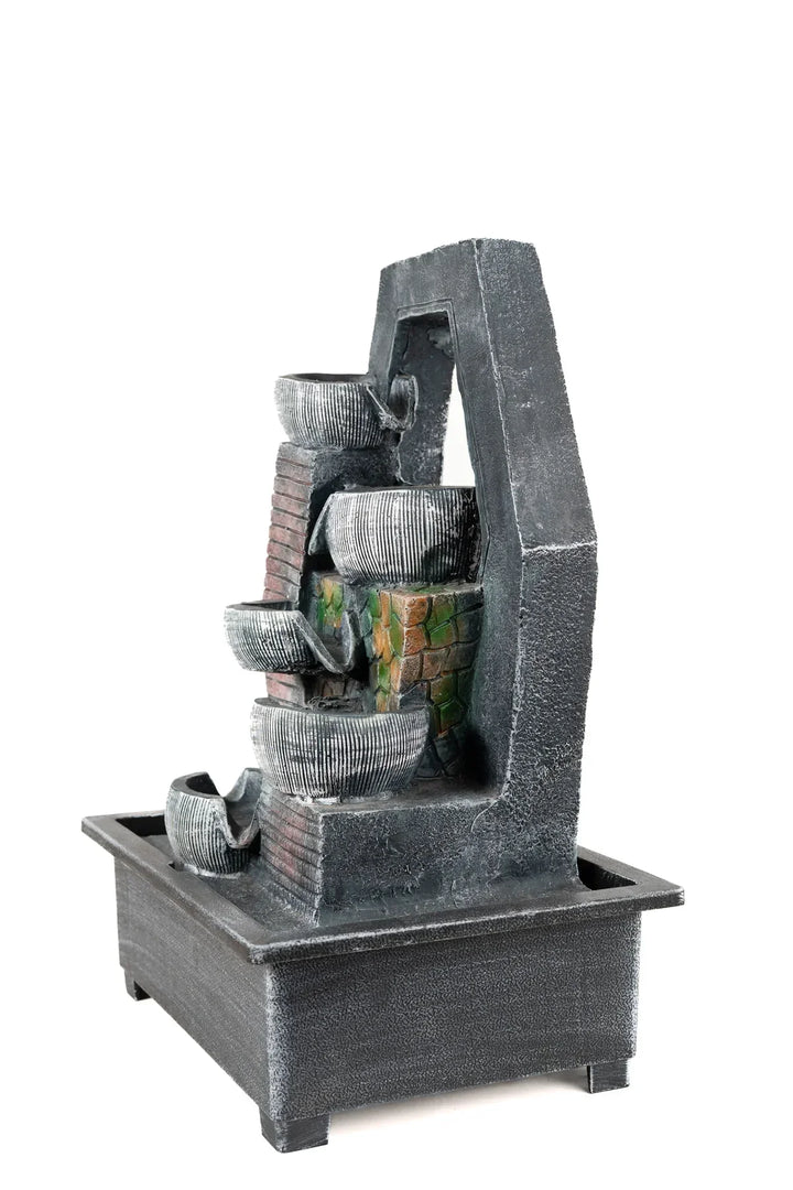 Elegant Geometric Bowls Fountain