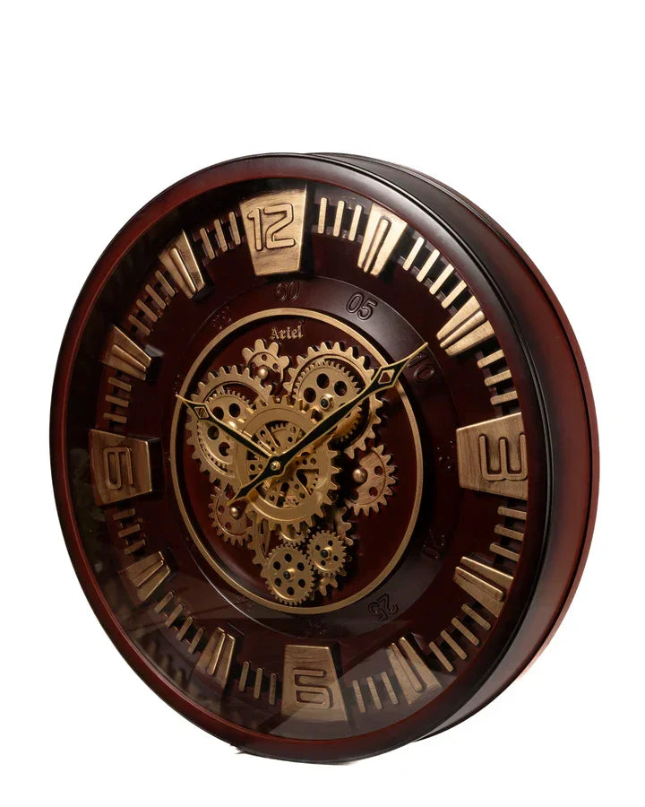 Vintage-Modern blend style Gear Clock