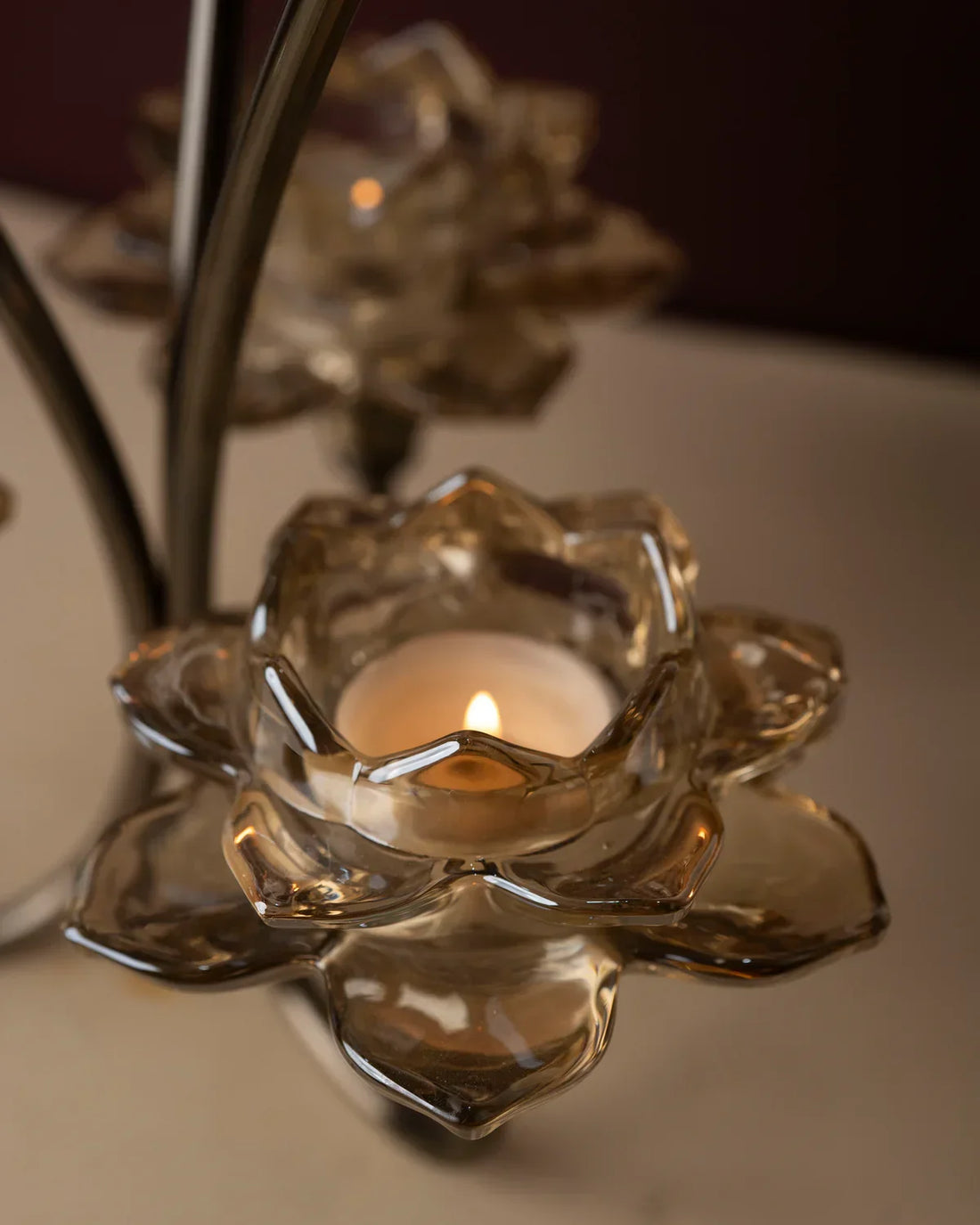 Designer Three-Light Candle Holder Stand